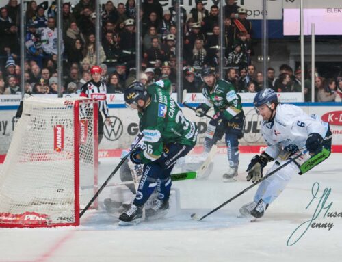 Iserlohn Roosters hart umkämpftes Spiel gegen Straubing Tigers
